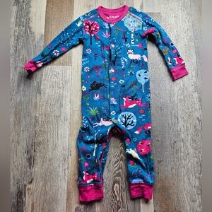 Little Blue House 6-12 Months Snap Front Full Body Suit Fox Woods Durango CO